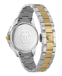 Philipp Plein Womens Two Tone 38mm Bracelet Fashion Watch
