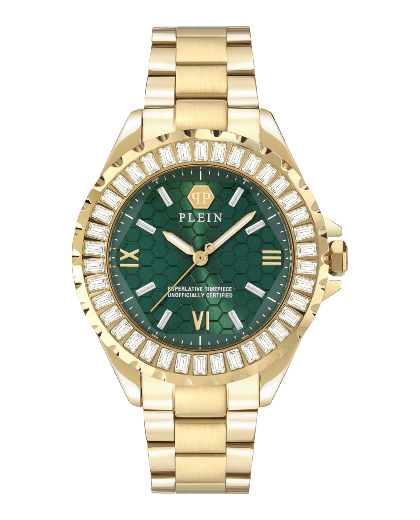 Philipp Plein Womens Gold 38mm Bracelet Fashion Watch