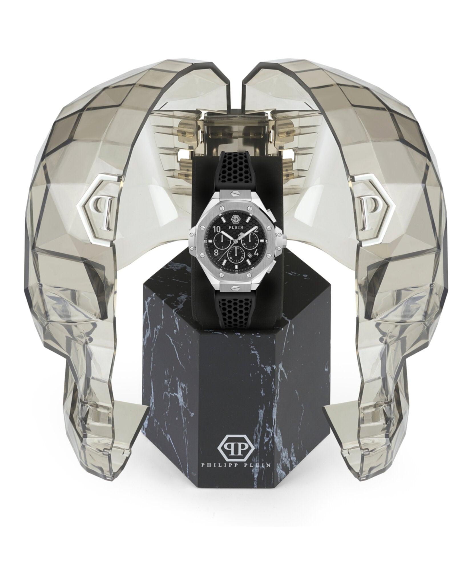 Philipp Plein Mens Two Tone 46mm Strap Fashion Watch