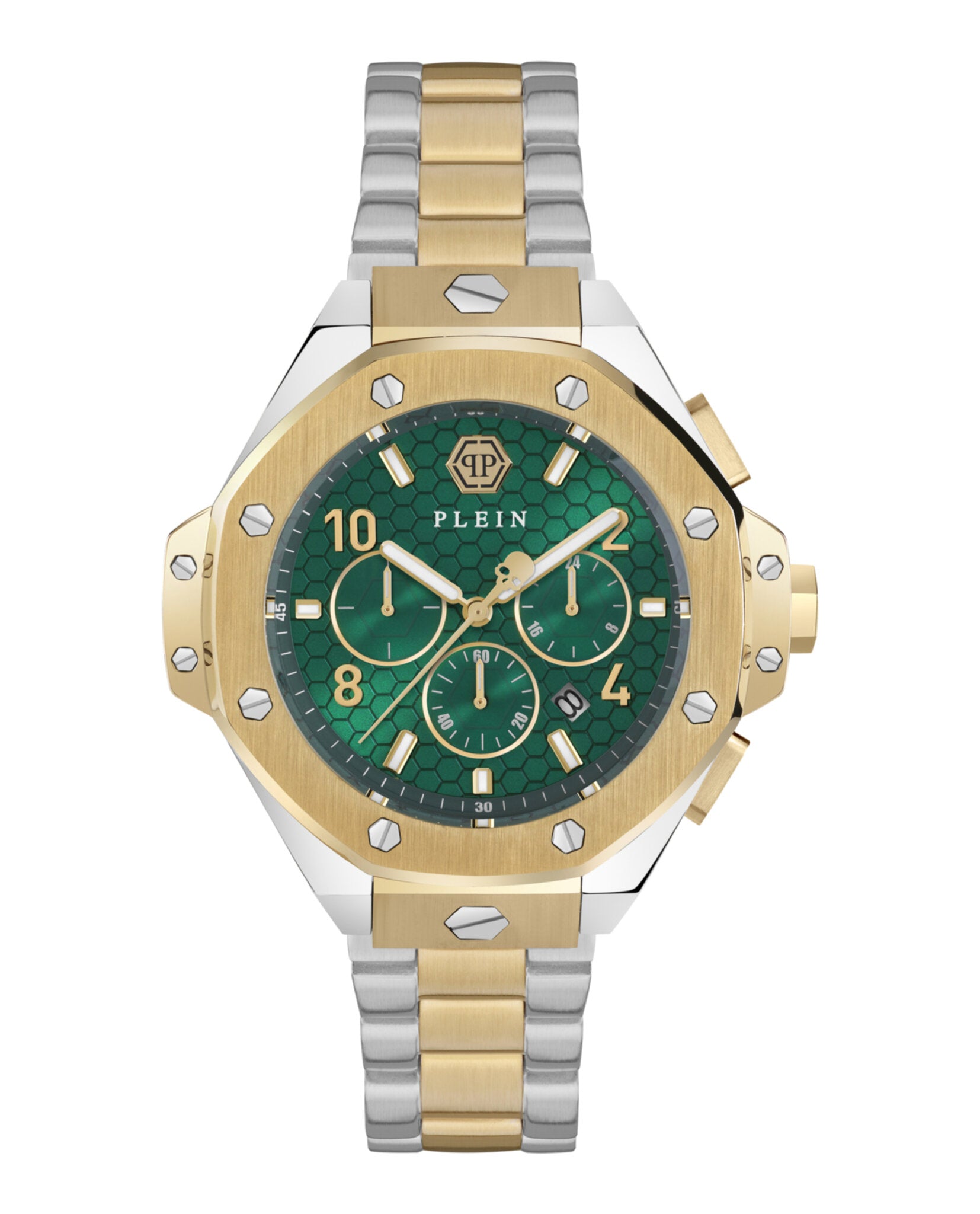 Philipp Plein Mens Two Tone 46mm Bracelet Fashion Watch