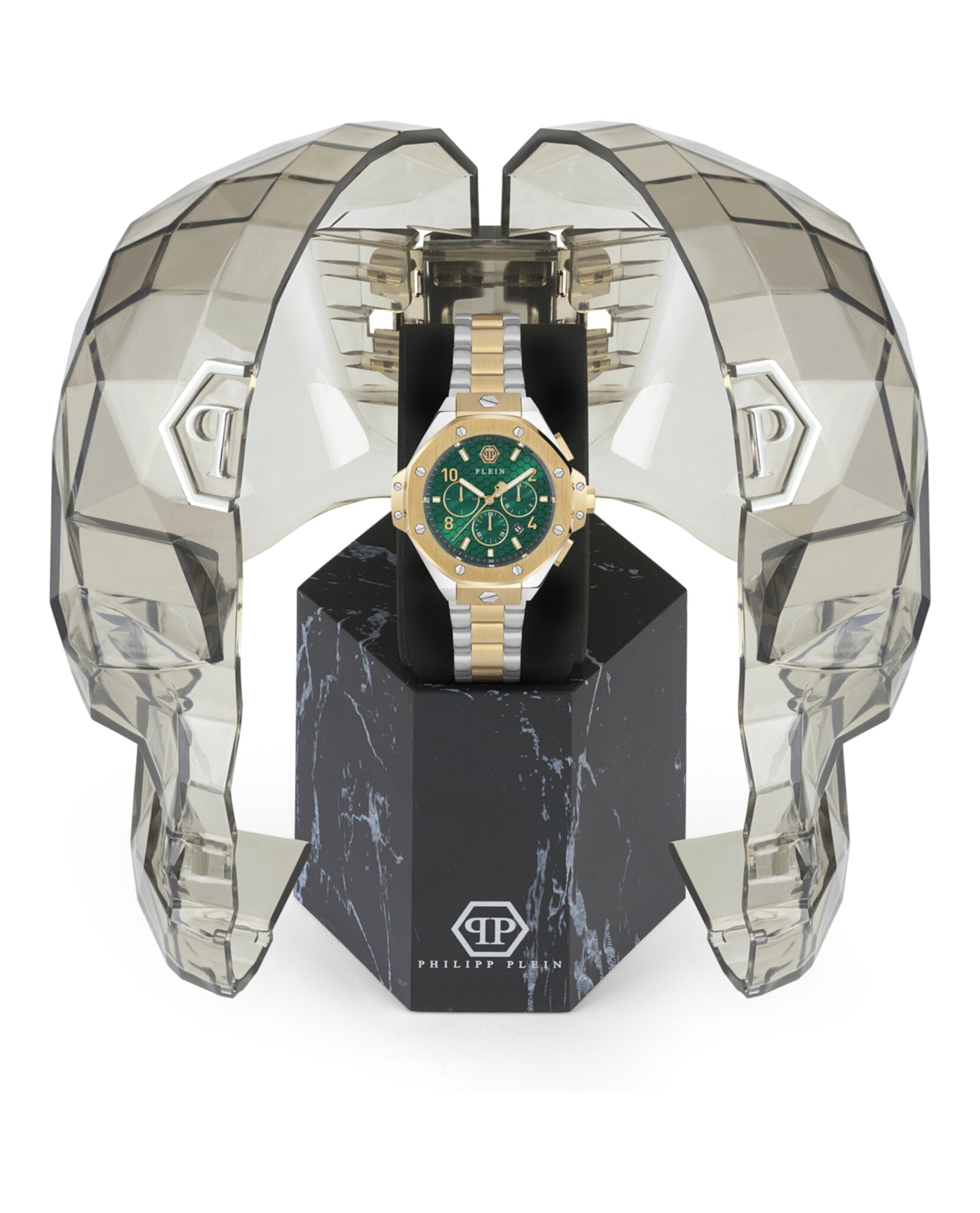 Philipp Plein Mens Two Tone 46mm Bracelet Fashion Watch