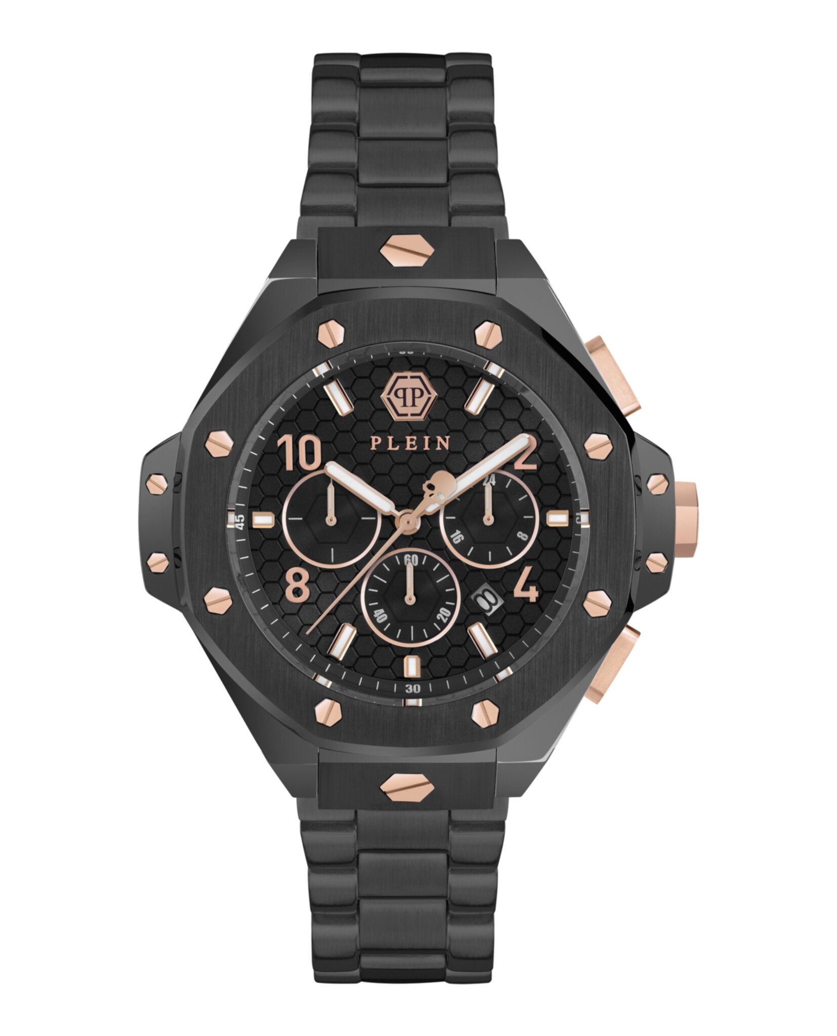 Philipp Plein Mens 46mm Strap Fashion Watch