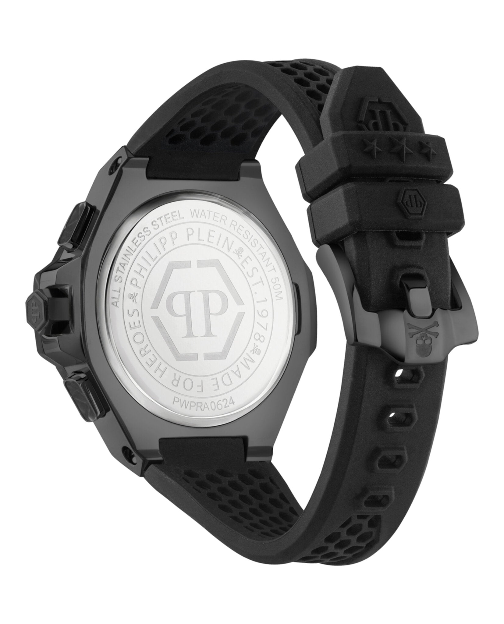 Philipp Plein Mens 46mm Strap Fashion Watch