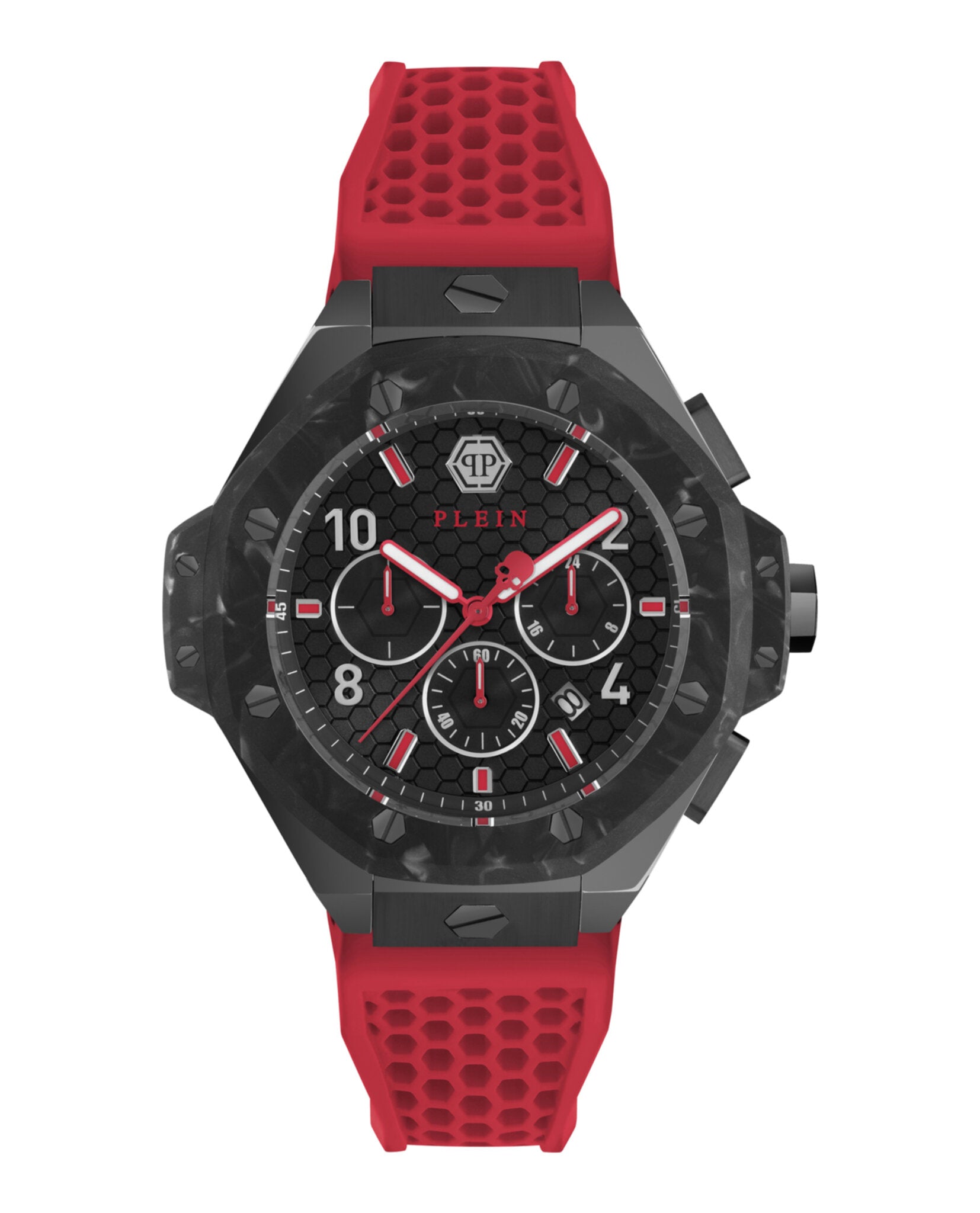 Philipp Plein Mens 46mm Strap Fashion Watch