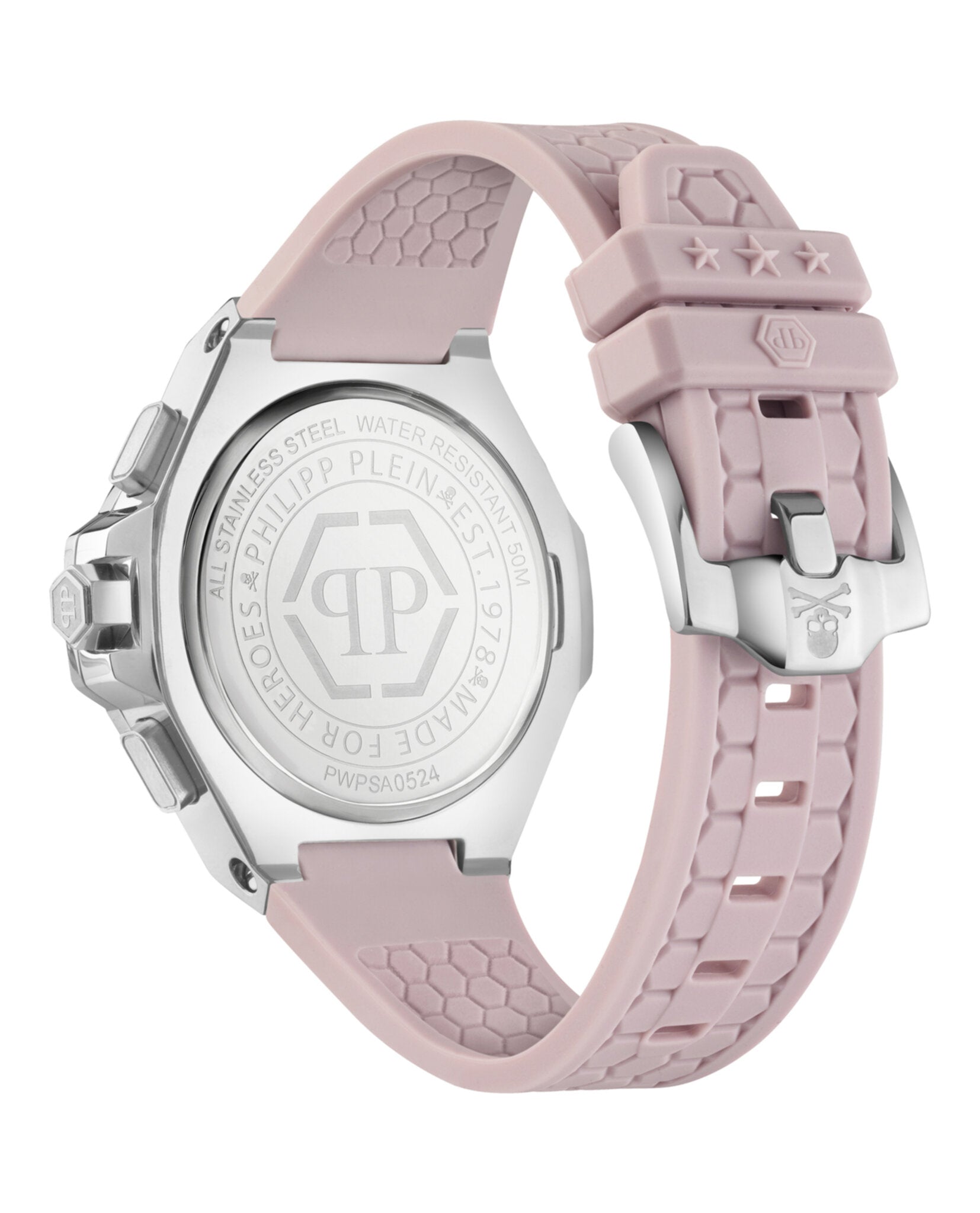 Philipp Plein Womens Stainless Steel 42mm Strap Fashion Watch