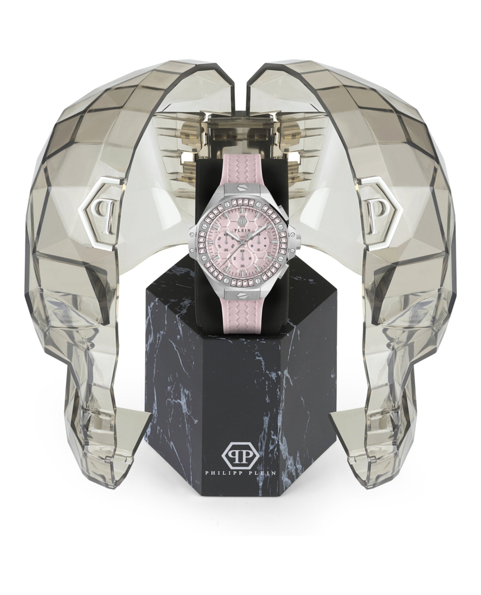 Philipp Plein Womens Stainless Steel 42mm Strap Fashion Watch