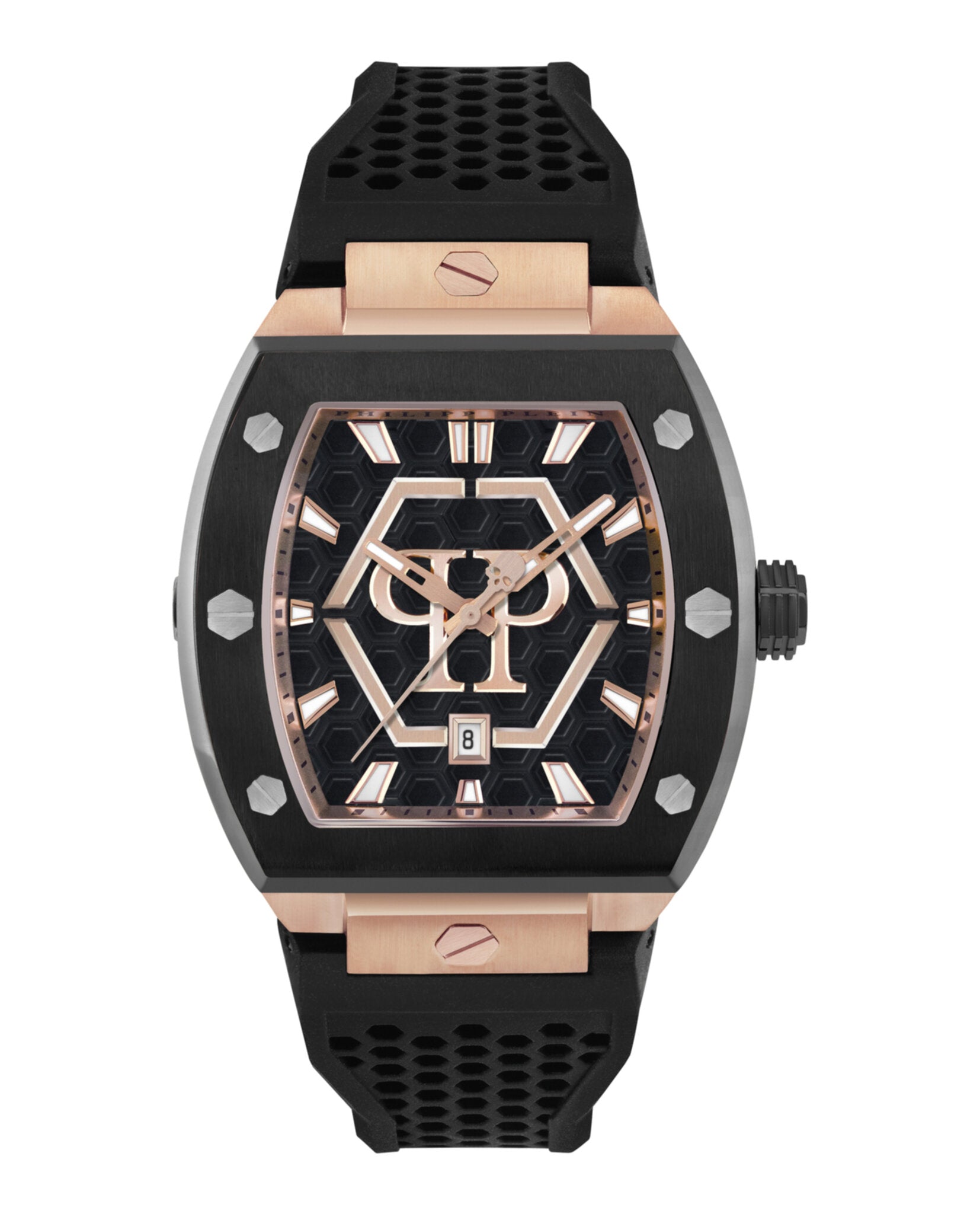 Philipp Plein Philipp Plein Mens  Two Tone 44mm Strap Fashion Watch