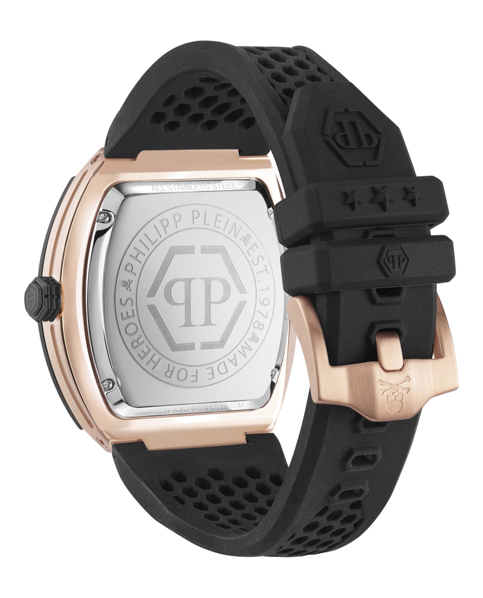 Philipp Plein Philipp Plein Mens  Two Tone 44mm Strap Fashion Watch