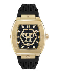 Philipp Plein Mens Gold 44mm Strap Fashion Watch
