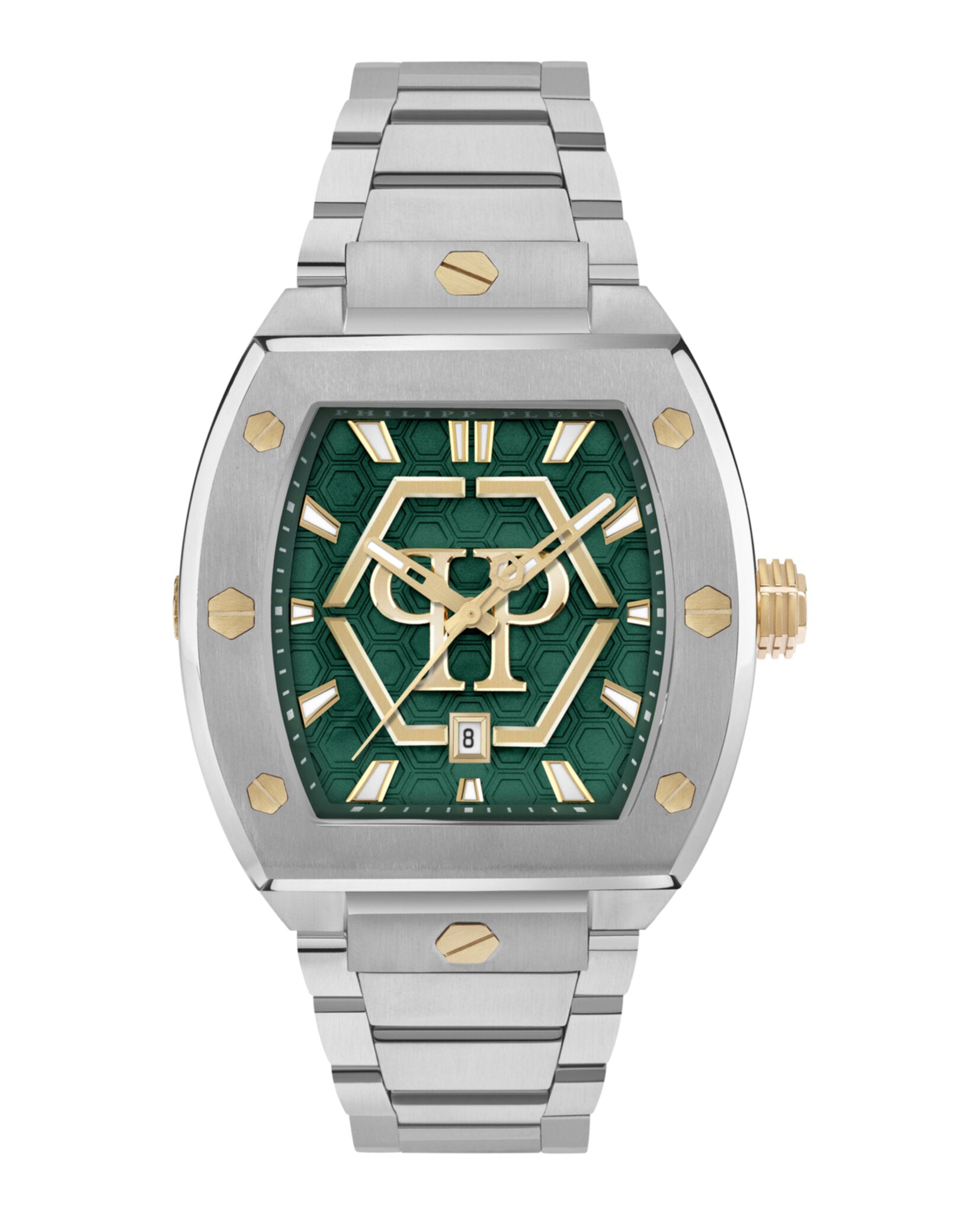 Philipp Plein Mens Stainless Steel 44mm Bracelet Fashion Watch