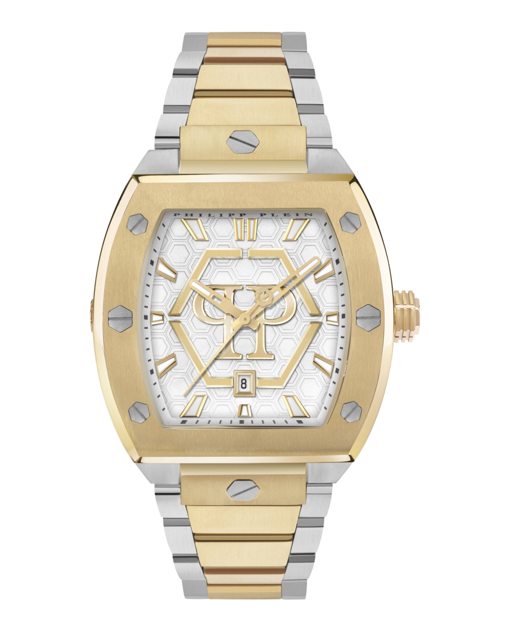 Philipp Plein Mens Two Tone 44mm Bracelet Fashion Watch