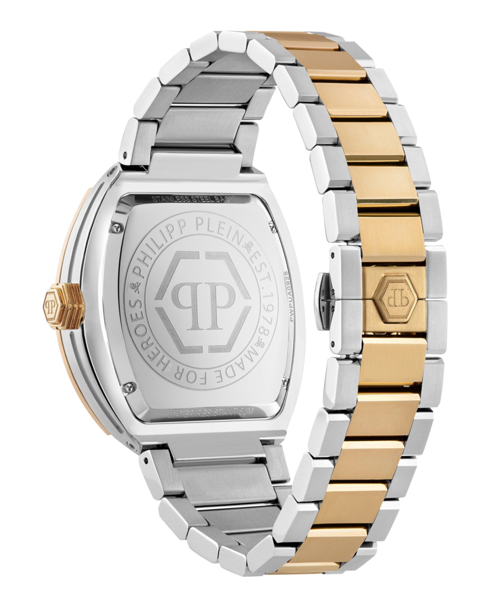 Philipp Plein Mens Two Tone 44mm Bracelet Fashion Watch