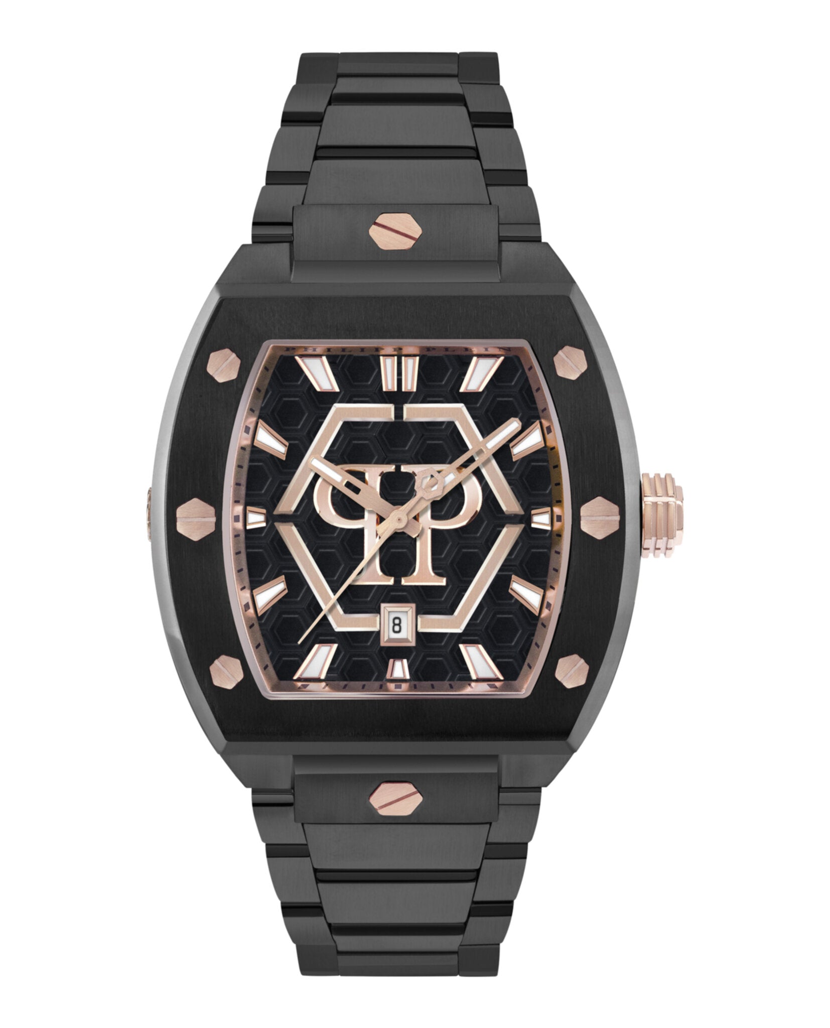 Philipp Plein Mens Black 44mm Bracelet Fashion Watch
