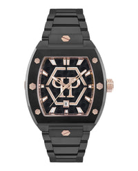 Philipp Plein Mens Black 44mm Bracelet Fashion Watch