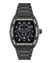 Philipp Plein Mens Black 44mm Bracelet Fashion Watch