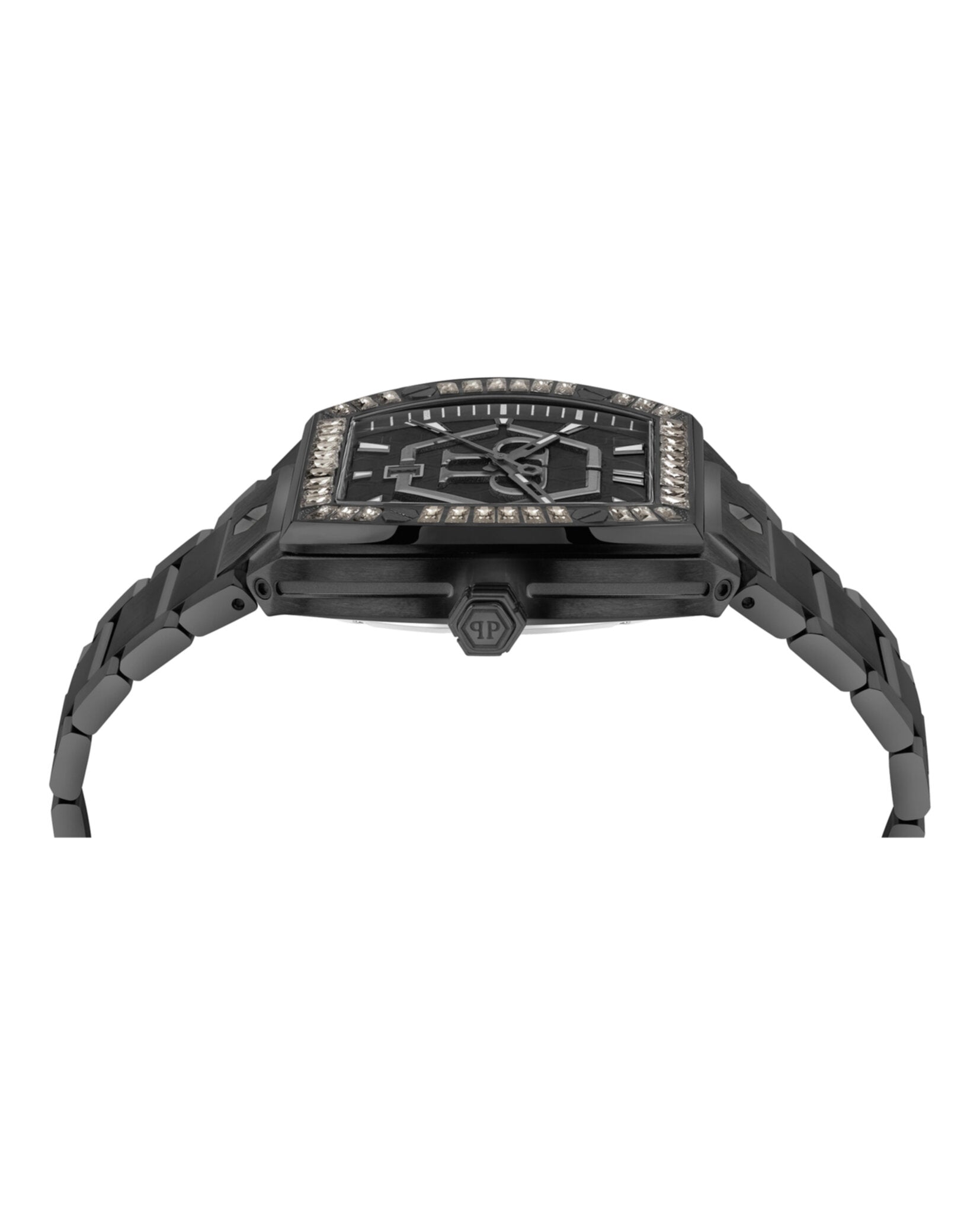 Philipp Plein Mens Black 44mm Bracelet Fashion Watch