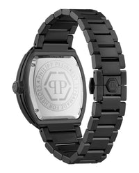 Philipp Plein Mens Black 44mm Bracelet Fashion Watch
