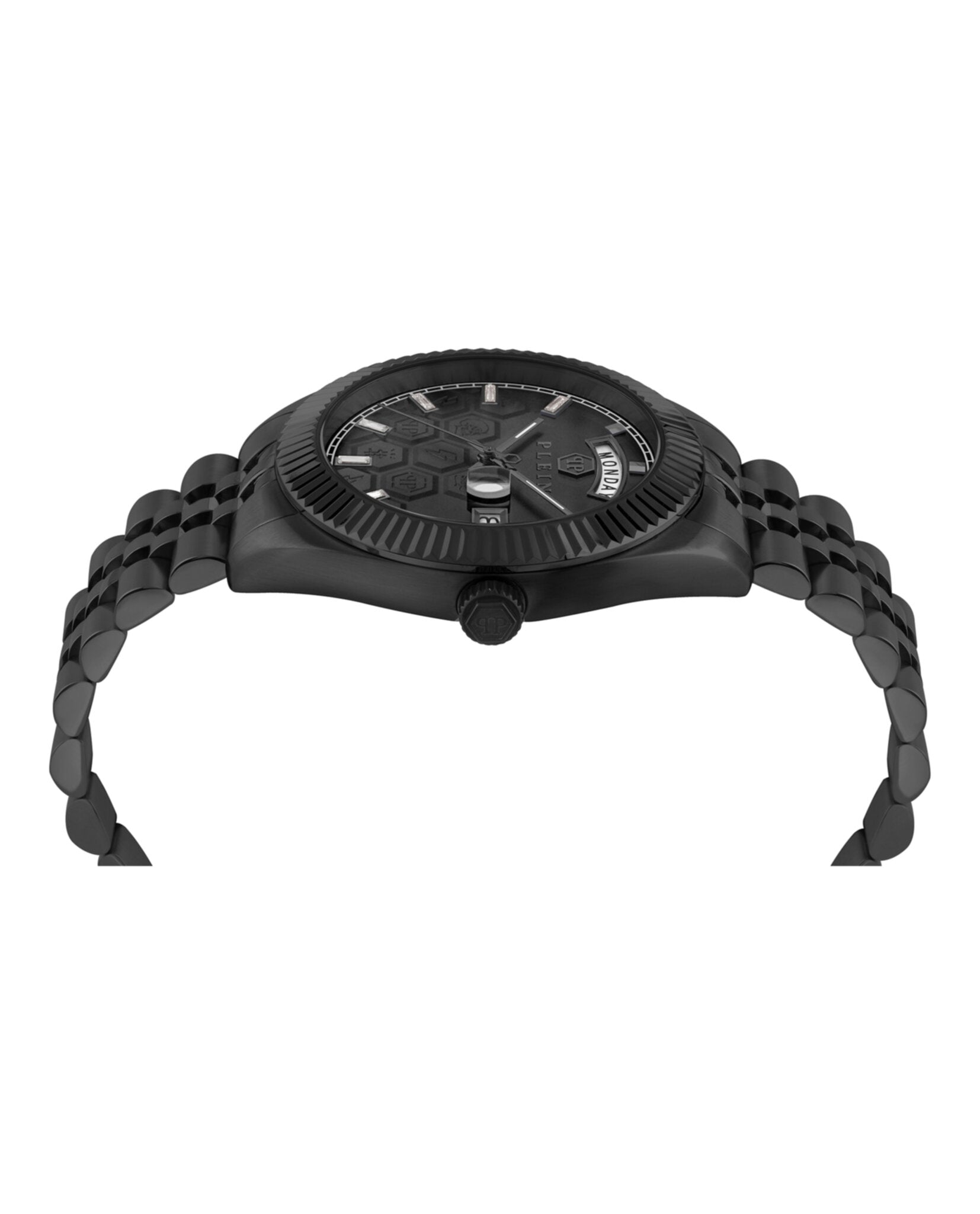 Philipp Plein Mens Black 42mm Bracelet Fashion Watch