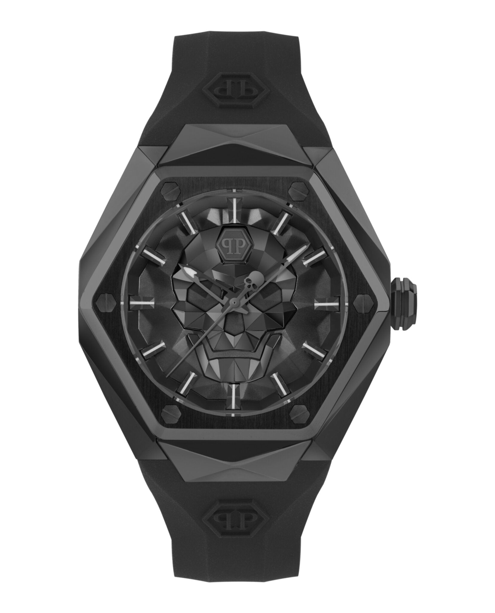 Philipp Plein Mens Black 45mm Strap Fashion Watch