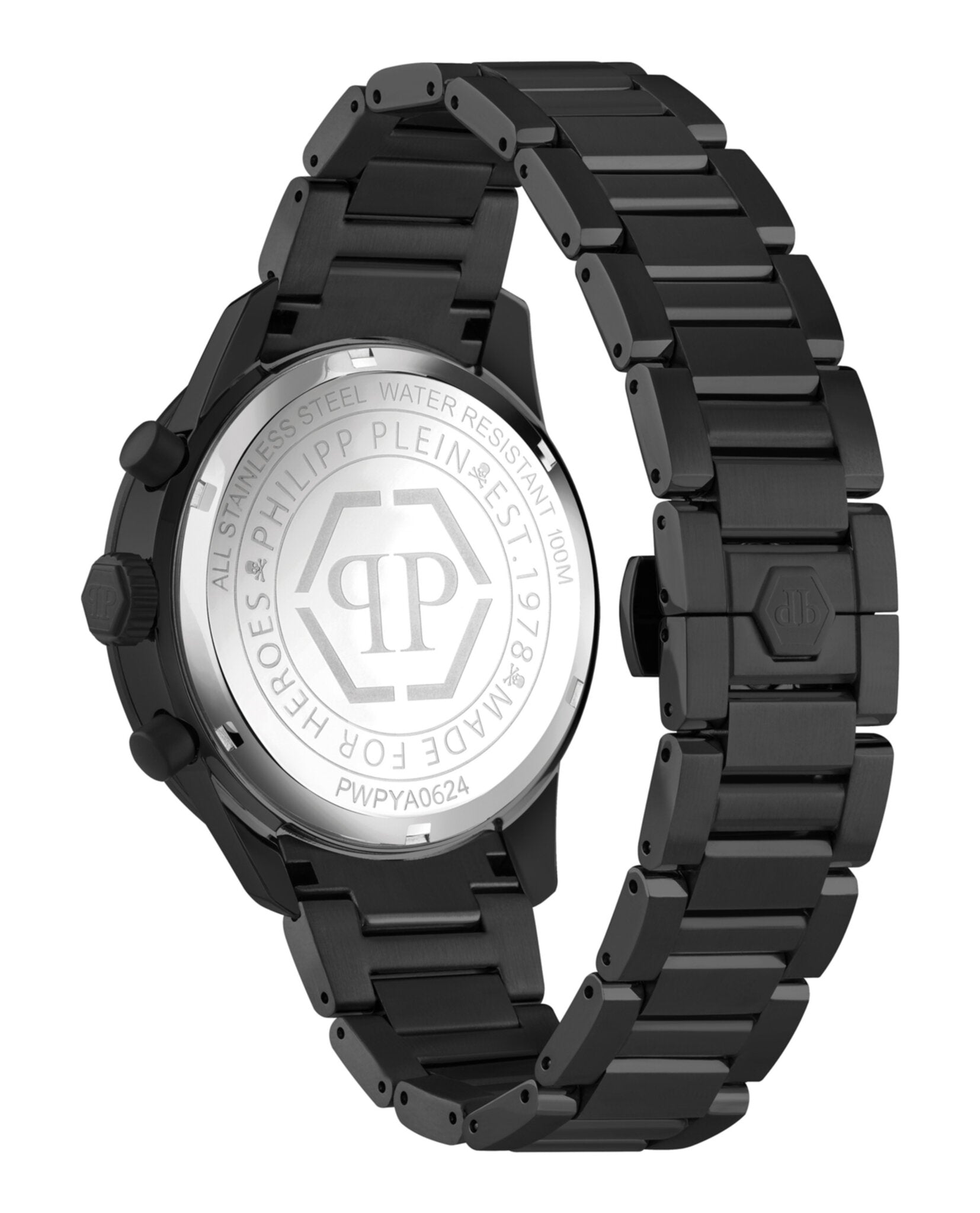 Philipp Plein Mens Red 44mm Bracelet Fashion Watch