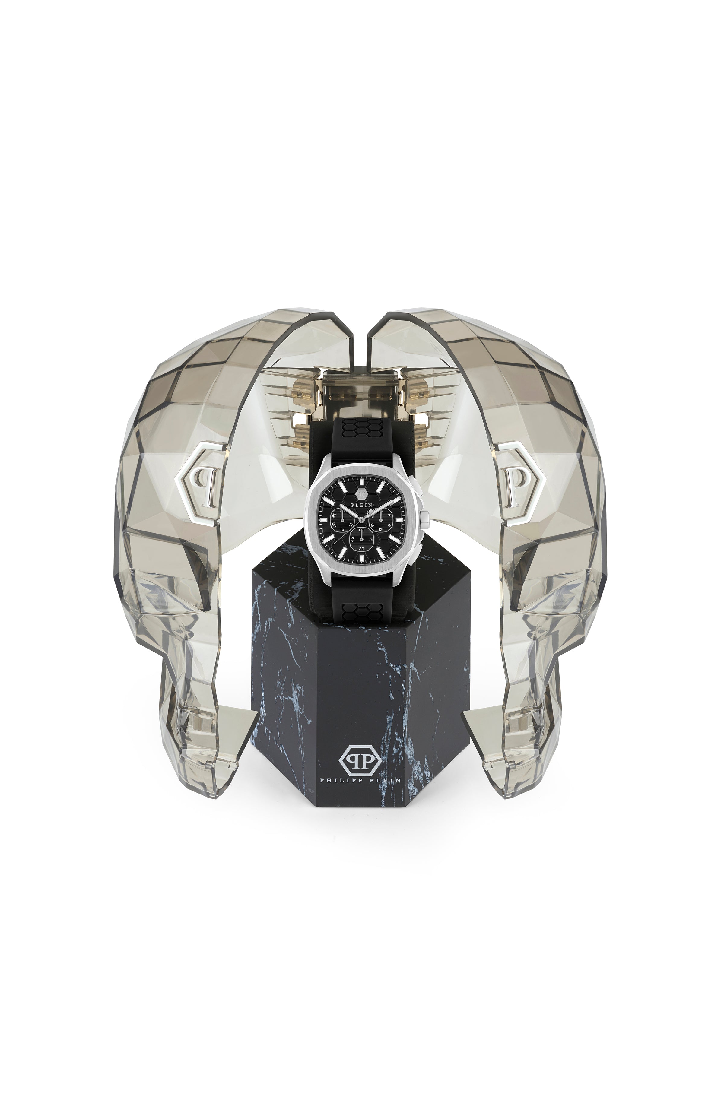 Philipp Plein Mens Stainless Steel 44mm Strap Fashion Watch – Bluefly