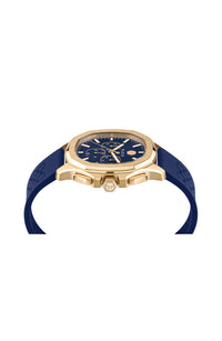 Philipp Plein Mens IP Yellow Gold 44mm Strap Fashion Watch