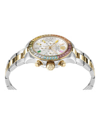 Philipp Plein Womens Nobile Two Tone 38mm Bracelet Fashion Watch