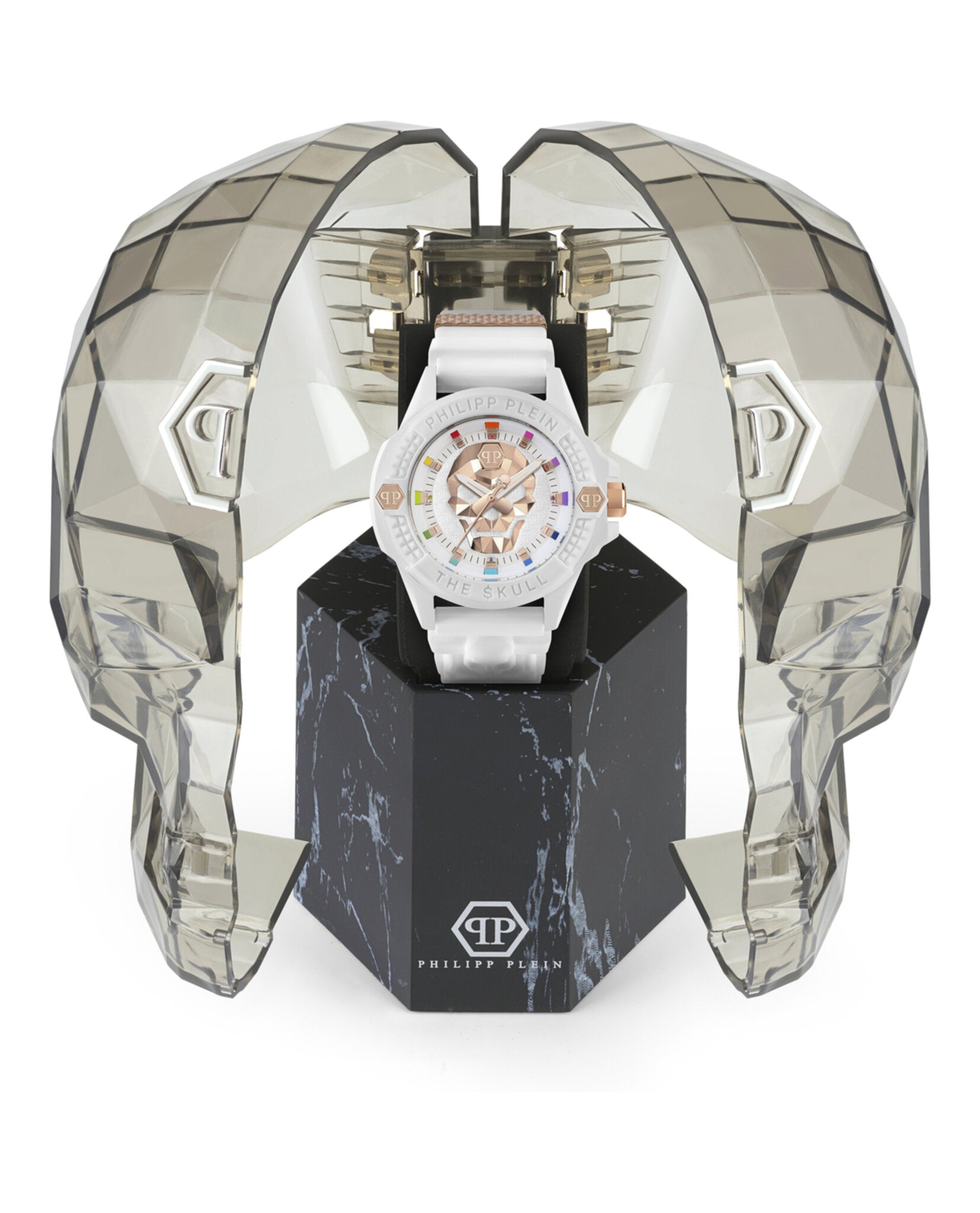 Philipp Plein Mens The $kull 46mm Strap Fashion Watch