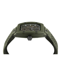 Philipp Plein Mens Green 44mm Strap Fashion Watch