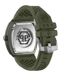 Philipp Plein Mens Green 44mm Strap Fashion Watch