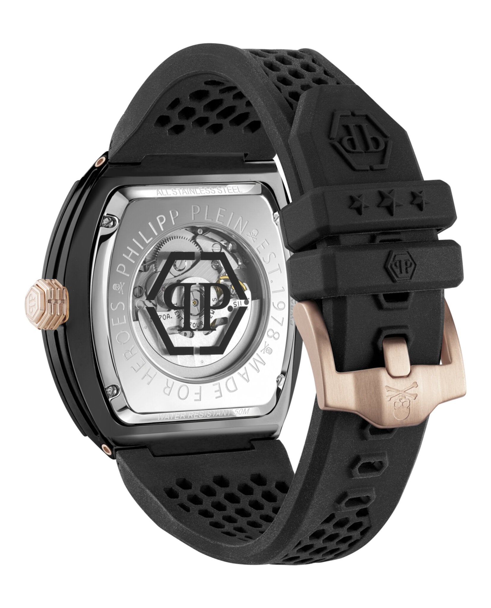 Philipp Plein Mens The $keleton 44mm Strap Fashion Watch