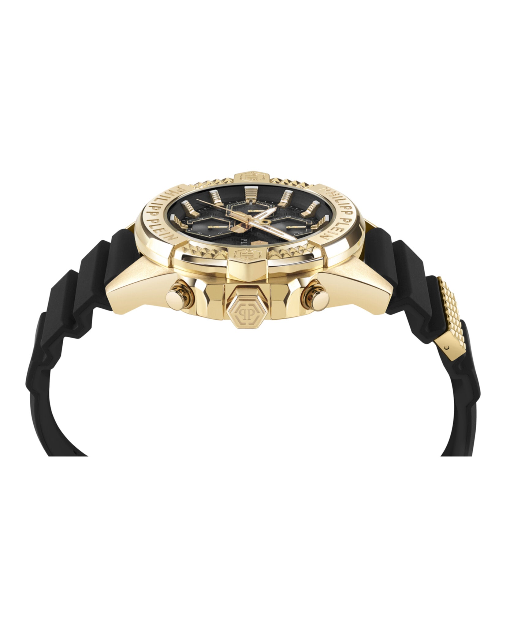 Philipp Plein Mens Gold 44mm Strap Fashion Watch