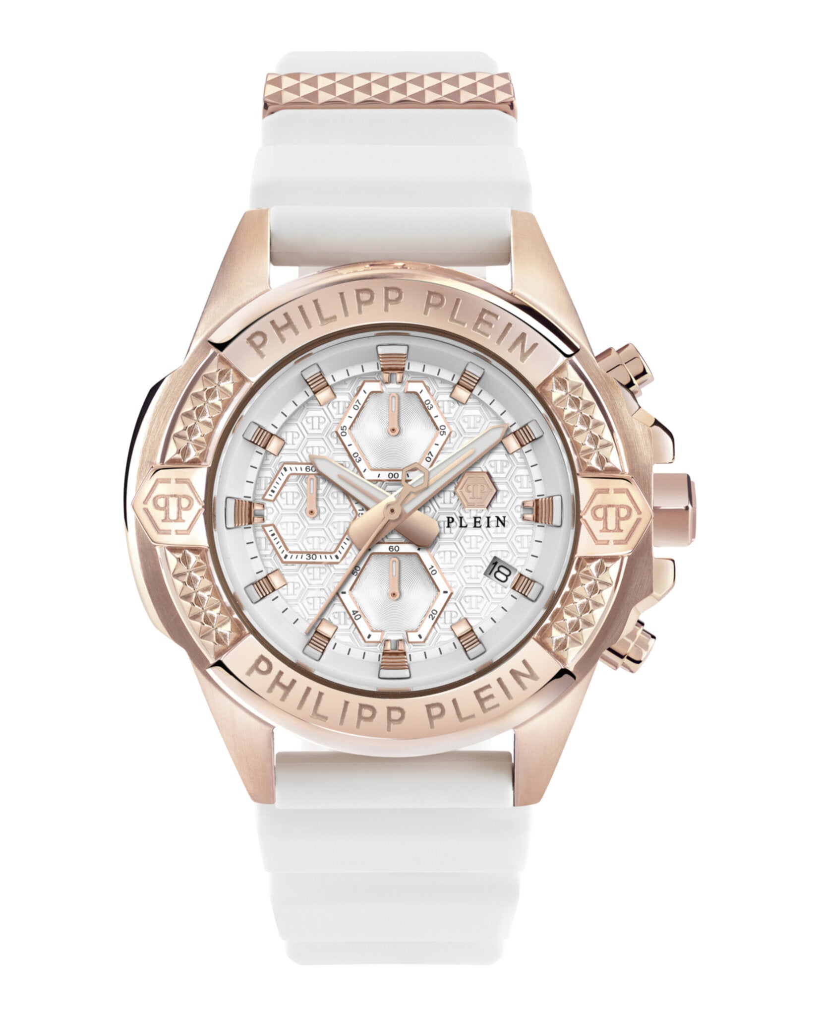 Philipp Plein Mens Rose Gold 44mm Strap Fashion Watch