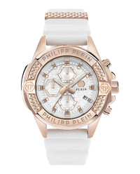 Philipp Plein Mens Rose Gold 44mm Strap Fashion Watch