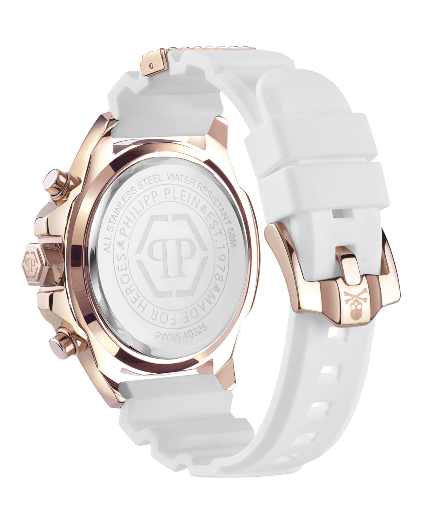 Philipp Plein Mens Rose Gold 44mm Strap Fashion Watch