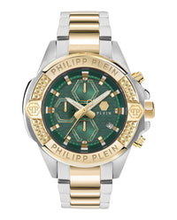 Philipp Plein Mens Two Tone 44mm Bracelet Fashion Watch