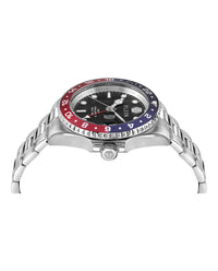 Philipp Plein Mens GMT-I Challenger Stainless Steel 44mm Bracelet Fashion Watch