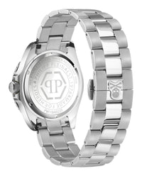 Philipp Plein Mens GMT-I Challenger Stainless Steel 44mm Bracelet Fashion Watch