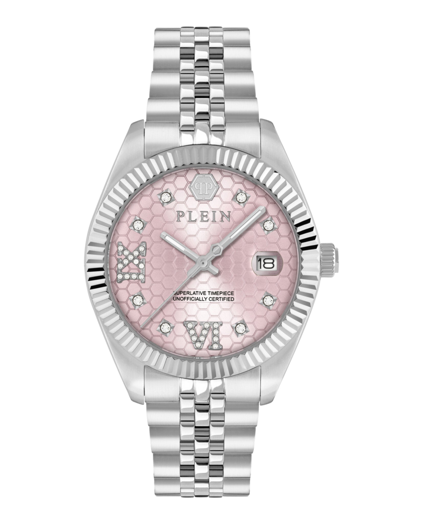 Philipp Plein Womens Stainless Steel 34mm Bracelet Fashion Watch