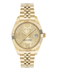 Philipp Plein Womens Gold 34mm Bracelet Fashion Watch