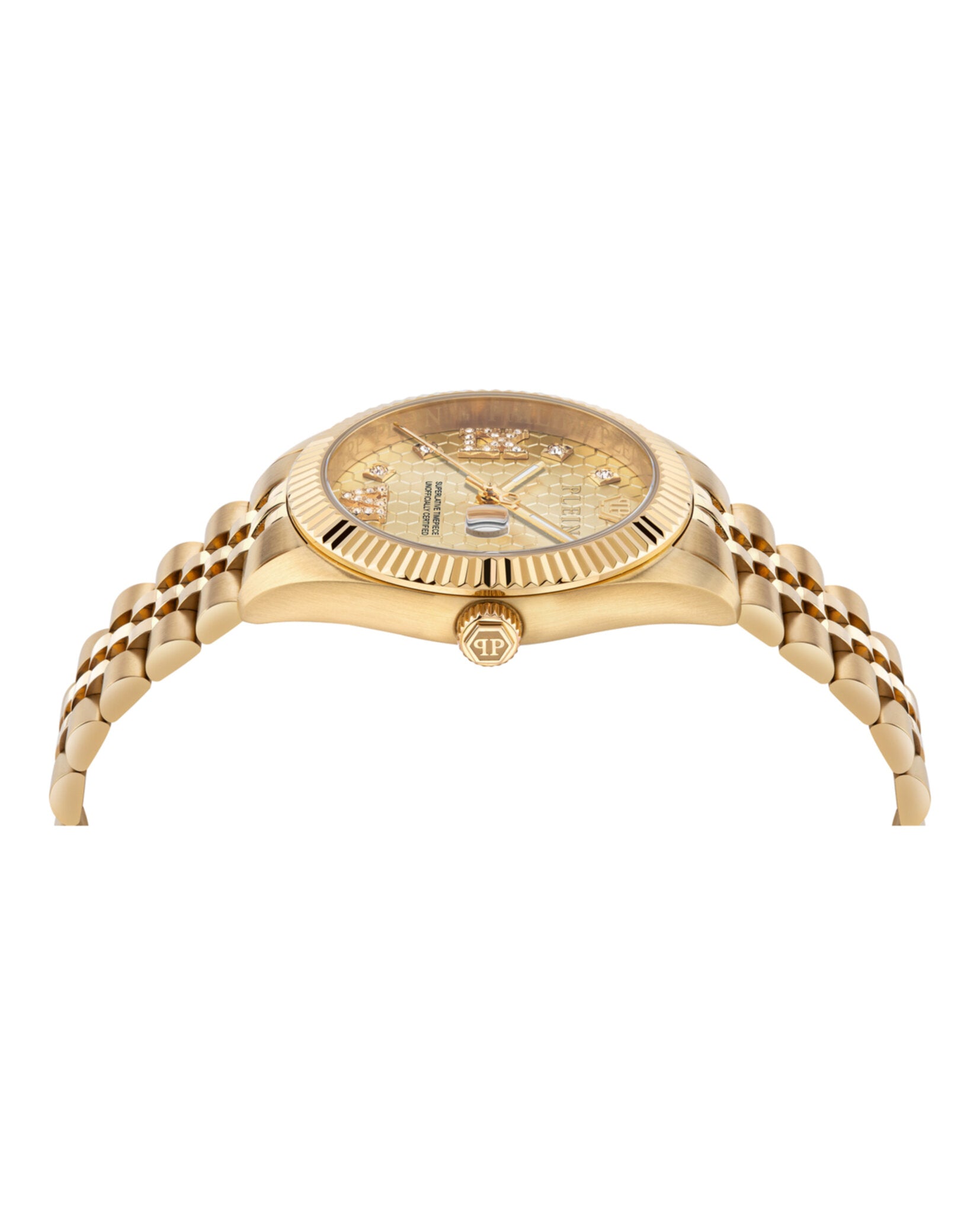 Philipp Plein Womens Gold 34mm Bracelet Fashion Watch