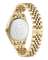 Philipp Plein Womens Gold 34mm Bracelet Fashion Watch