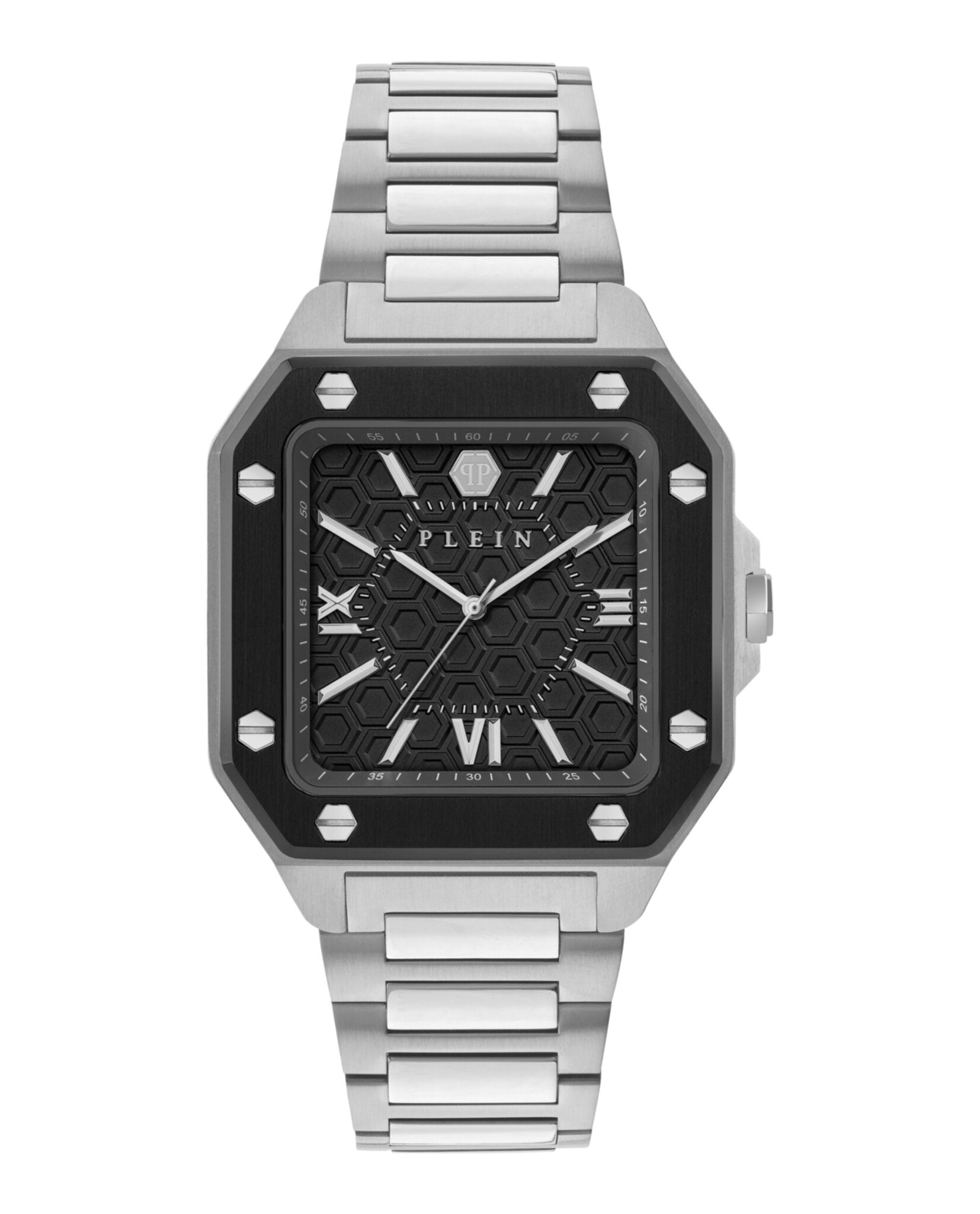Philipp Plein Mens Stainless Steel 42mm Bracelet Fashion Watch
