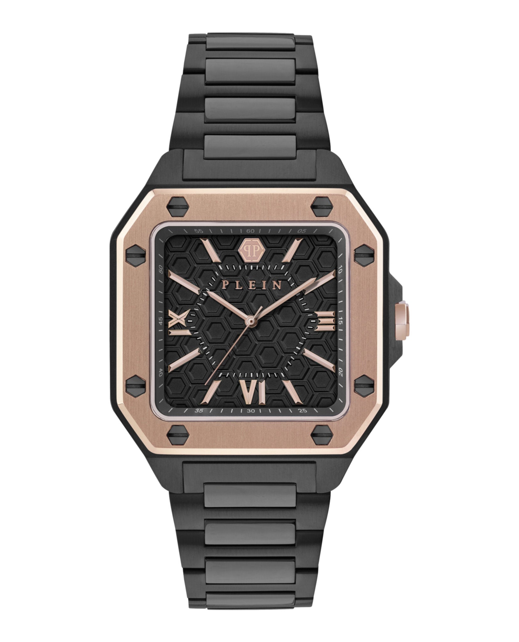 Philipp Plein Mens Black 42mm Bracelet Fashion Watch