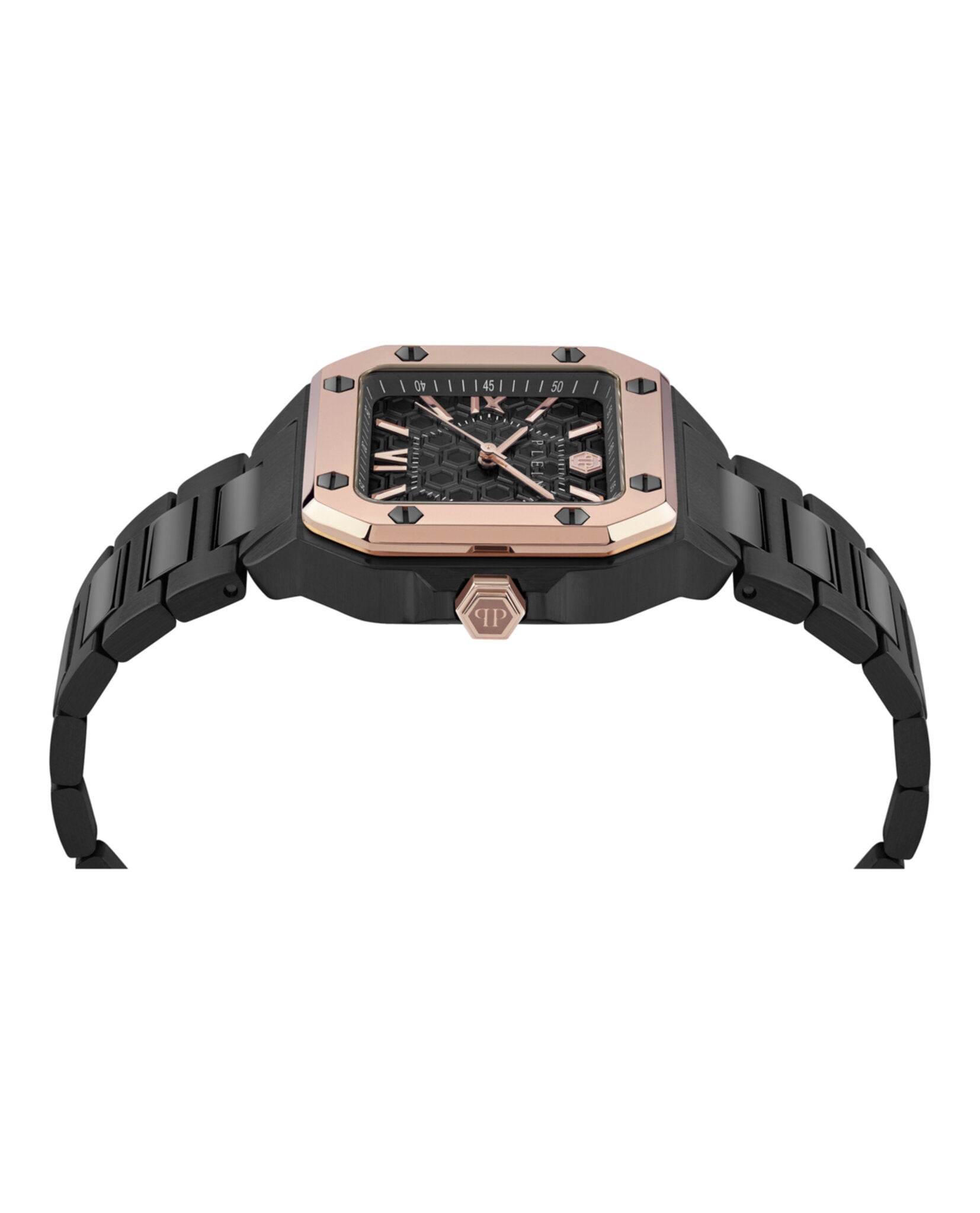 Philipp Plein Mens Black 42mm Bracelet Fashion Watch