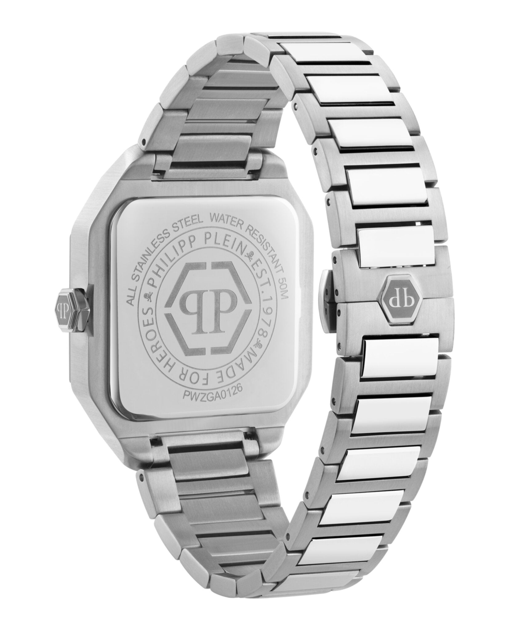 Philipp Plein Womens Stainless Steel 34mm Bracelet Fashion Watch