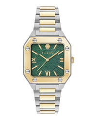 Philipp Plein Womens Two Tone 34mm Bracelet Fashion Watch