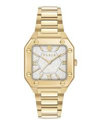 Philipp Plein Womens Gold 34mm Bracelet Fashion Watch