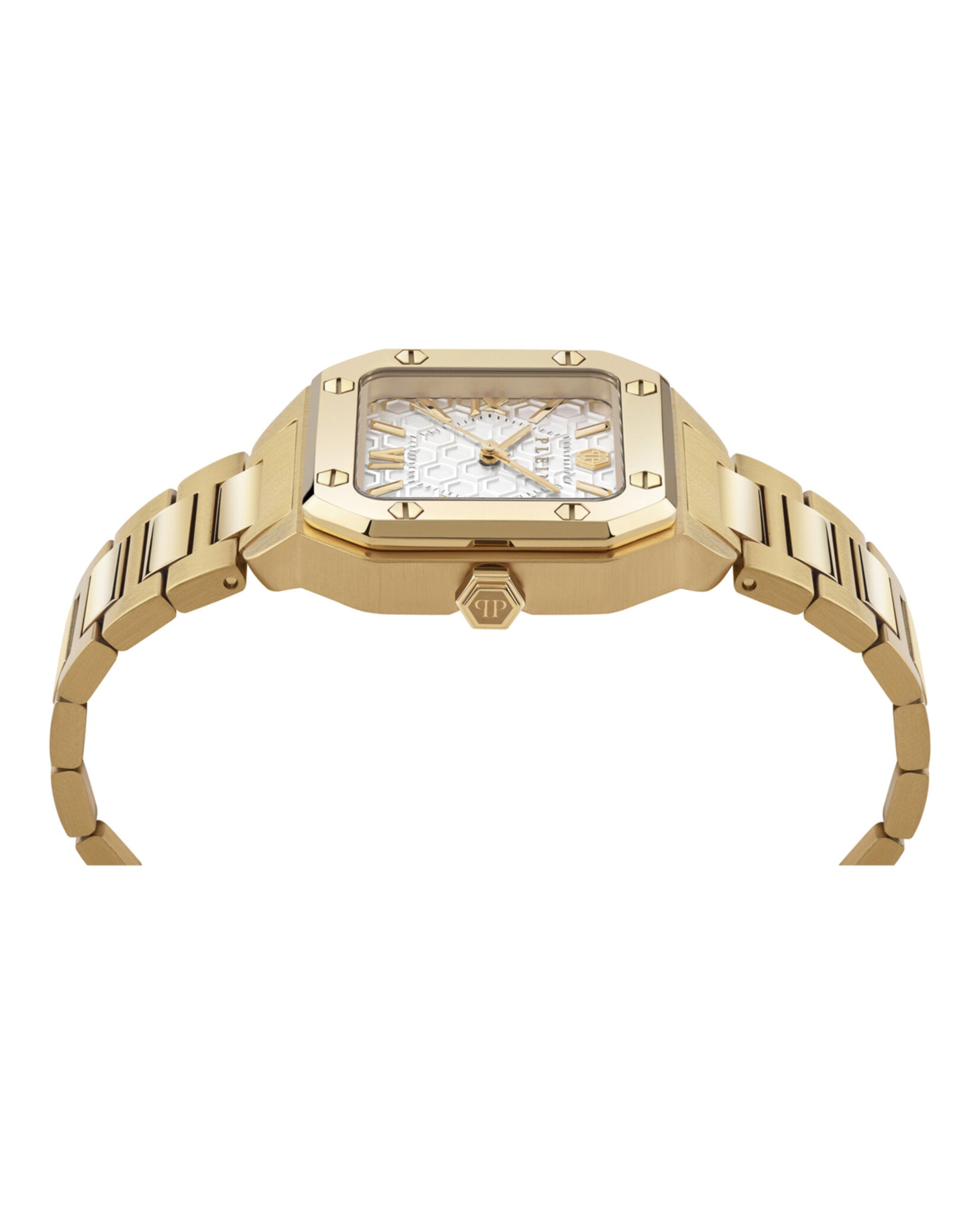 Philipp Plein Womens Gold 34mm Bracelet Fashion Watch
