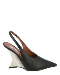 Paris Texas Womens Nina Slingback Wedge Heels